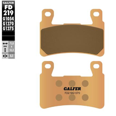 GALFER PASTIGLIE FRENO SINTERIZZATE PER HARLEY DAVIDSON HONDA (VEDERE DESCRIZIONE)