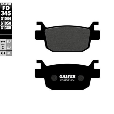 GALFER PASTIGLIE FRENO SINTERIZZATE PER BENELLI HONDA QJ (VEDERE DESCRIZIONE)