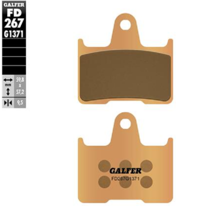 GALFER PASTIGLIE FRENO SINTERIZZATE PER HARLEY DAVIDSON/SUZUKI/KAWASAKI (VEDERE DESCRIZIONE )