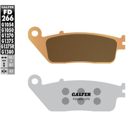 GALFER PASTIGLIE FRENO SINTERIZZATE PER BMW HONDA TRIUMPH (VEDERE DESCRIZIONE)