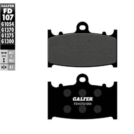 GALFER PASTIGLIE FRENO SINTERIZZATE PER SUZUKI KAWASAKI ETC(VEDERE DESCRIZIONE)