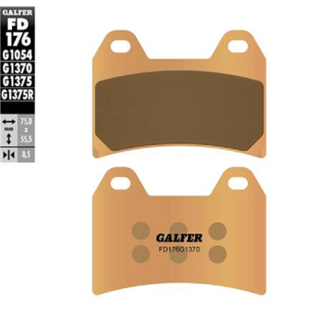 GALFER PASTIGLIE FRENO SINTERIZZATE PER DUCATI/TRIUMPH/YAMAHA ETC(VEDERE DESCRIZIONE)