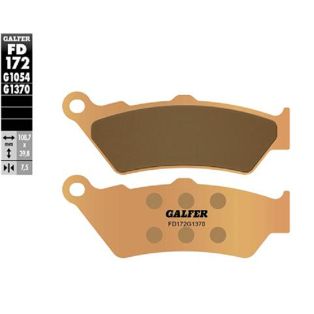 GALFER PASTIGLIE FRENO SINTERIZZATE PER TRIUMPH/DUCATI/APRILIA ETC(VEDERE DESCRIZIONE)