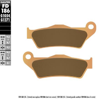 GALFER PASTIGLIE FRENO SINTERIZZATE PER BMW (VEDERE DESCRIZIONE)