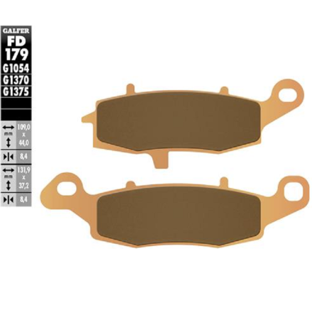 GALFER PASTIGLIE FRENO SINTERIZZATE PER KAWASAKI SUZUKI CFMOTO (VEDERE DESCRIZIONE)