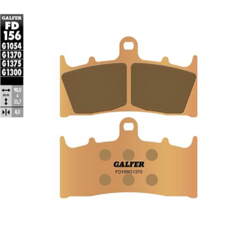 GALFER PASTIGLIE FRENO SINTERIZZATE PER KAWASAKI SUZUKI