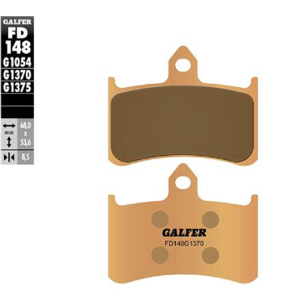 GALFER PASTIGLIE FRENO SINTERIZZATE PER HONDA