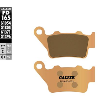 GALFER PASTIGLIE FRENO SINTERIZZATE PER HONDA/KAWASAKI/SUZUKI/YAMAHA