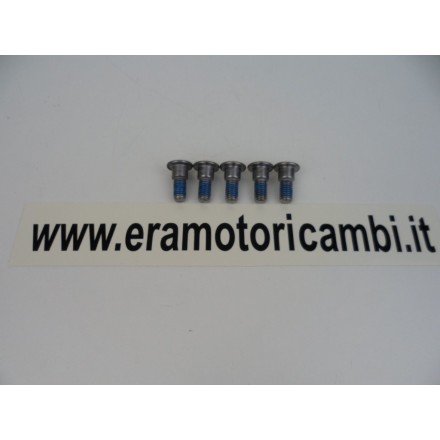 SET 5 PERNI VITI FISSAGGIO DISCO FRENO ANTERIORE SUZUKI BURGMAN 400 K6 2006