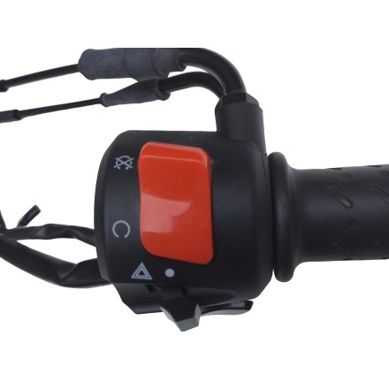 MANOPOLA CON CAVI GAS E COMMUTATORE ORIGINALE VOGE BRIVIDO 500 R 2023