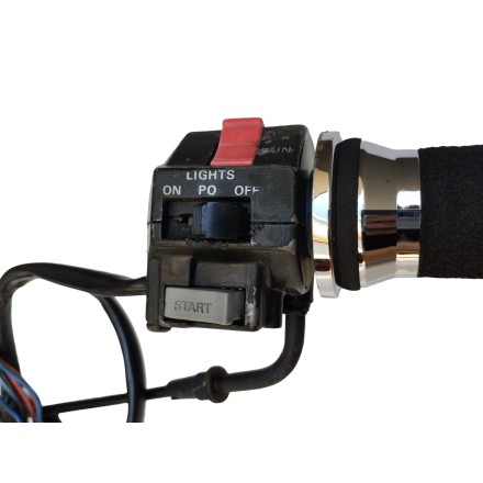 MANOPOLA GAS CON COMMUTATORE ORIGINALE YAMAHA XV 535 VIRAGO 1987