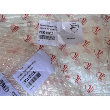 KIT 2 COVER COPERCHI CINGHIE DISTRIBUZIONE ORIGINALI DUCATI 848 Superbike 12-13