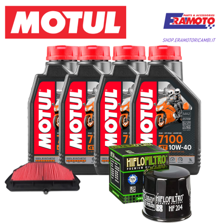 KIT TAGLIANDO MOTUL + FILTRI OLIO E ARIA PER KAWASAKI NINJA 600 ZX-6R 09-13