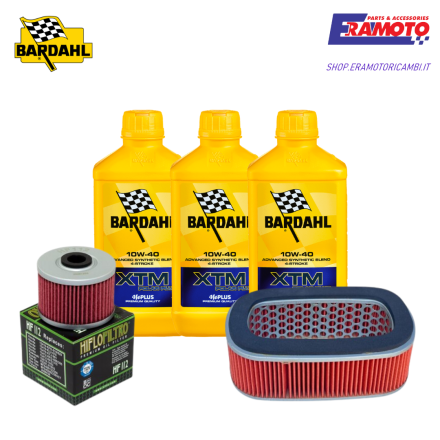 KIT TAGLIANDO BARDALH + FILTRI OLIO E ARIA PER HONDA XR 650L 250 R 400 R 84-16