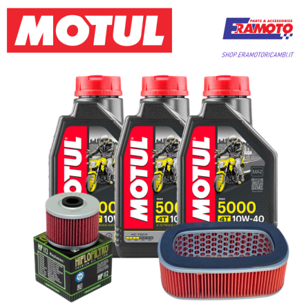 KIT TAGLIANDO MOTUL + FILTRI OLIO E ARIA PER HONDA XR 650L 250 R 400 R 84-16
