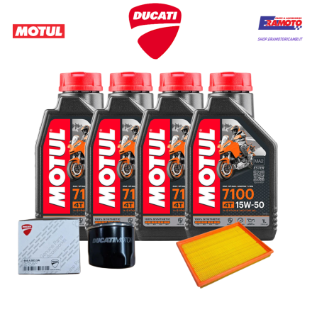 KIT TAGLIANDO OLIO 15W50+FILTRI ORIGINALI PER DUCATI MONSTER 400 620 695 750 900 S4/S4-R S2