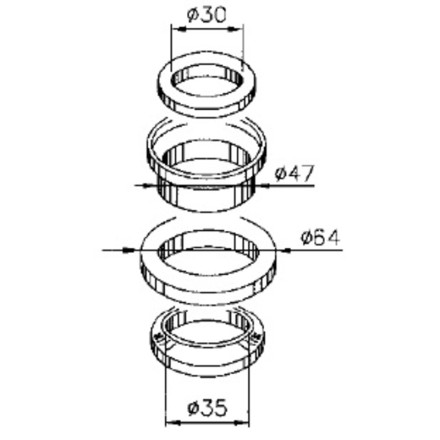 SET CUSCINETTI SERIE STERZO COMPLETA PER GILERA NEXUS 125 PER PIAGGIO BEVERLY 250 VEDERE DESCRIZIONE