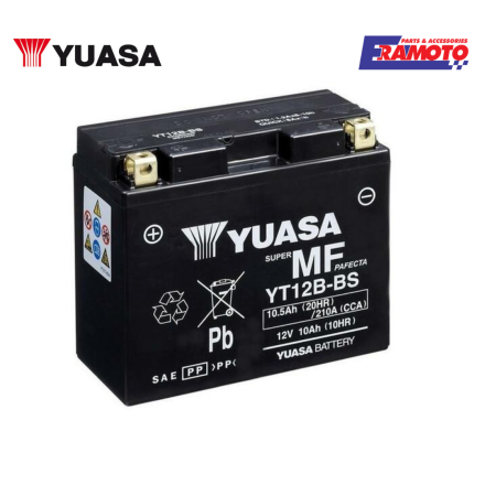 BATTERIA YUASA YT12B-BS ATTIVATA PER DUCATI/YAMAHA/GUZZI/PIAGGIO/BENELLI/KAWASAKI/XCAGIVAAPRILIA/BIMOTA 