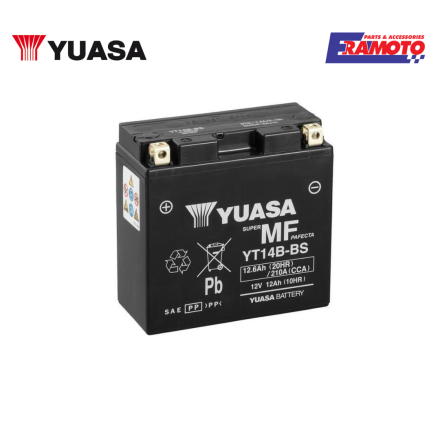 BATTERIA YUASA YT14B-BS ATTIVATA PER YAMAHA BT BULLDOG, FJR, FJR A - FJR AS, FZS FAZER(VEDERE DESCRIZIONE PER APPLICAZIONI)