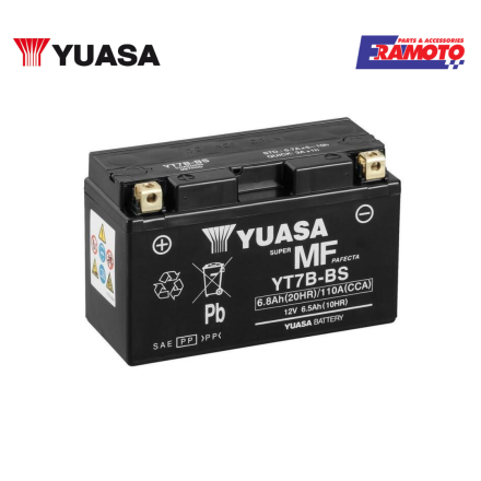 BATTERIA YUASA YT7B-BS ATTIVATA PER YAMAHA/KYMCO/DUCATI/KAWASAKI/SUZUKI/TRIUMPH/MBK/BETAMOTOR/SHERCO