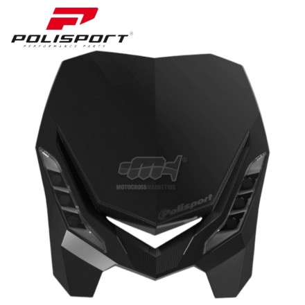 POLISPORT "E-BLAZE" MASCHERINA FARO LUCE LED PER MOTO CROSS UNIVERSALE NERO