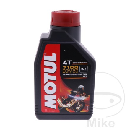 MOTUL 7100 20w50 OLIO MOTORE ORIGINALE PER MOTO 4 tempi 1litro SINTETICO