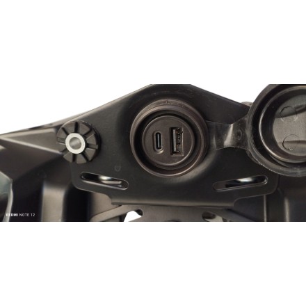 QJ Motor SRK 125 S 2024 TELAIETTO ANTERIORE SOSTEGNO FARO ORIGINALE