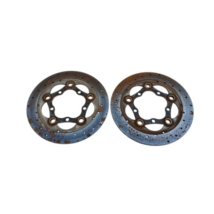 MOTO GUZZI Nevada 350 2000 COPPIA DISCHI FRENO ANTERIORI ORIGINALE