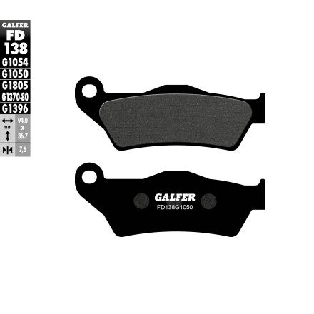GALFER PASTIGLIE FRENO PER APRILIA, ALFER, BAJAJ, DUCATI, BMW, KTM, HUSQVARNA, GAS GAS, HUSABERG, ETC