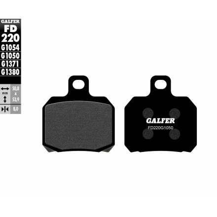 GALFER PASTIGLIE FRENO PER QJMOTOR, DUCATI, CAGIVA, MV AGUSTA, KTM, BENDA, BENELLI, APRILIA, MOTOGUZZI, PEUGEOT, ETC ETC