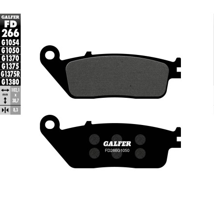 GALFER PASTIGLIE FRENO per HONDA, KYMCO, BMW, KAWASAKI, SUZUKI, DAELIM, PEUGEOT