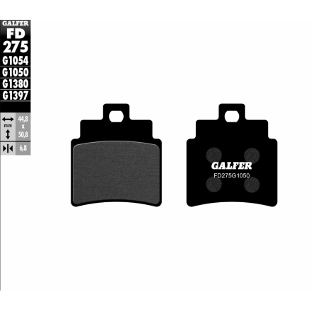 GALFER PASTIGLIE FRENO PER DAELIM, KYMCO, SYM