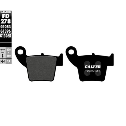 GALFER PASTIGLIE FRENO PER FANTIC, HONDA, HM MOTO, RED MOTO, VENT MOTO