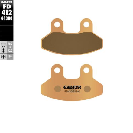 GALFER PASTIGLIE FRENO PER SYM Euro MX 125/150/DD Husky Joyride RS Shark VS 150 