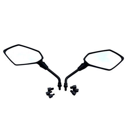 COPPIA SPECCHIETTI RETROVISORI PER KAWASAKI Z750 (2004-2006) & (2007-2013) R-ABS (Honda pcx 125 2015)