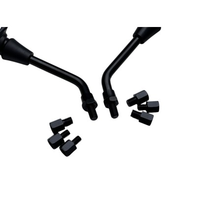 COPPIA SPECCHIETTI RETROVISORI PER KAWASAKI Z750 (2004-2006) & (2007-2013) R-ABS (Honda pcx 125 2015)