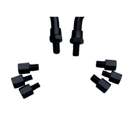 COPPIA SPECCHIETTI RETROVISORI PER KAWASAKI Z750 (2004-2006) & (2007-2013) R-ABS (Honda pcx 125 2015)