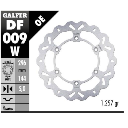 GALFER DISCO FRENO WAVE 296x5mm ANTERIORE PER HONDA / PER CAGIVA