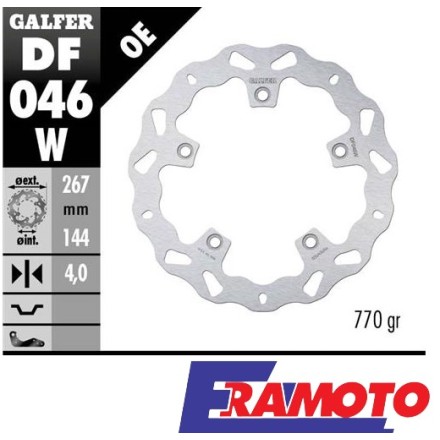 GALFER DISCO FRENO WAVE 276x4mm ANTERIORE PER HONDA CBR 125 R 2011 2012 2013 14