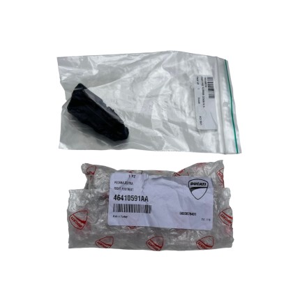PEDANA DESTRA + GOMMA ORIGINALE DUCATI HYPERMOTARD 821 939 950 HYPERSTRADA MULTISTRADA 1260