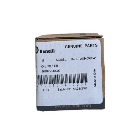 269095040000 FILTRO OLIO ORIGINALE BENELLI 400 Imperiale 4T EURO 4-5 (2019-2022)