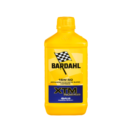 BARDAHL 1LT Olio XTM Polar Plus 15W50 Lubrificante Moto 4 Tempi API SN JASO Synt