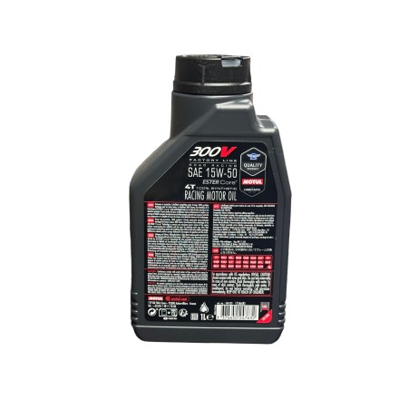 1Litro Olio Motore 15w50 ORIGINALE MOTUL 300V ROAD RACING 4-Tempi 100% SINTETICO