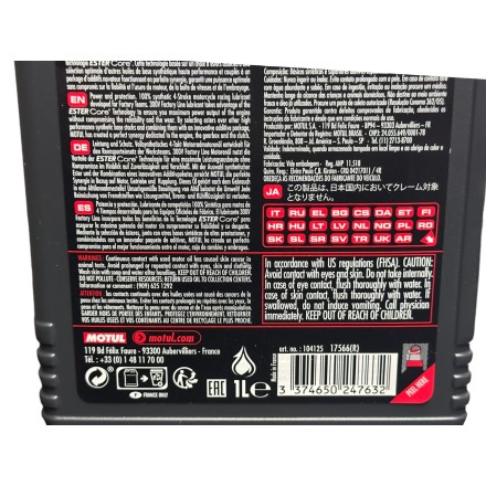 1Litro Olio Motore 15w50 ORIGINALE MOTUL 300V ROAD RACING 4-Tempi 100% SINTETICO