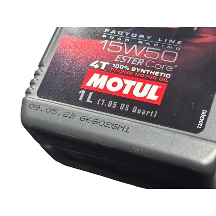 1Litro Olio Motore 15w50 ORIGINALE MOTUL 300V ROAD RACING 4-Tempi 100% SINTETICO