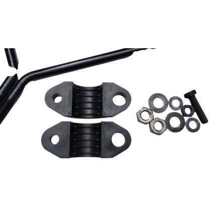 SET 2 SPECCHIETTI RETROVISORI 115mm OMOLOGATI + ATTACCHI MANUBRIO MOTO SCOOTER