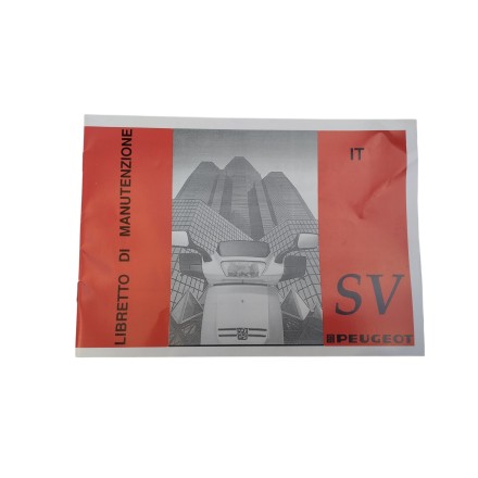 LIBRETTO DI USO E MANUTENZIONE ORIGINALE PEUGEOT SV 50 EPOCA VINTAGE