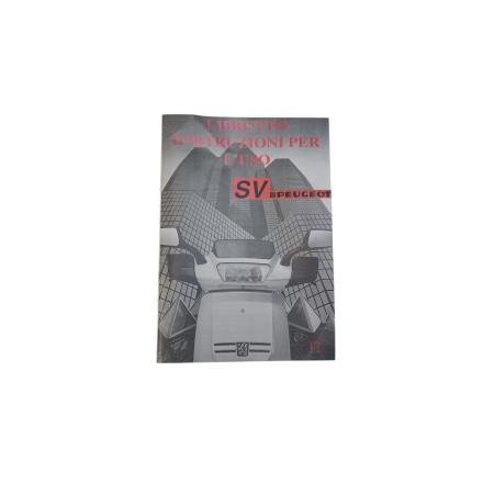 LIBRETTO DI USO E MANUTENZIONE ORIGINALE PEUGEOT SV 50 EPOCA VINTAGE