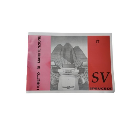 ORIGINALE PEUGEOT SV 50 "L" LIBRETTO USO E MANUTENZIONE SCOOTER VINTAGE