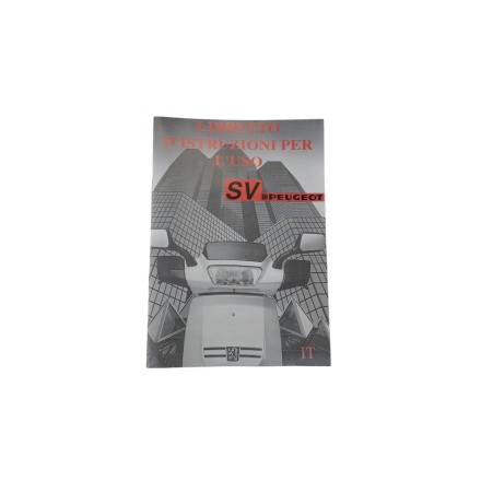 ORIGINALE PEUGEOT SV 50 "L" LIBRETTO USO E MANUTENZIONE SCOOTER VINTAGE